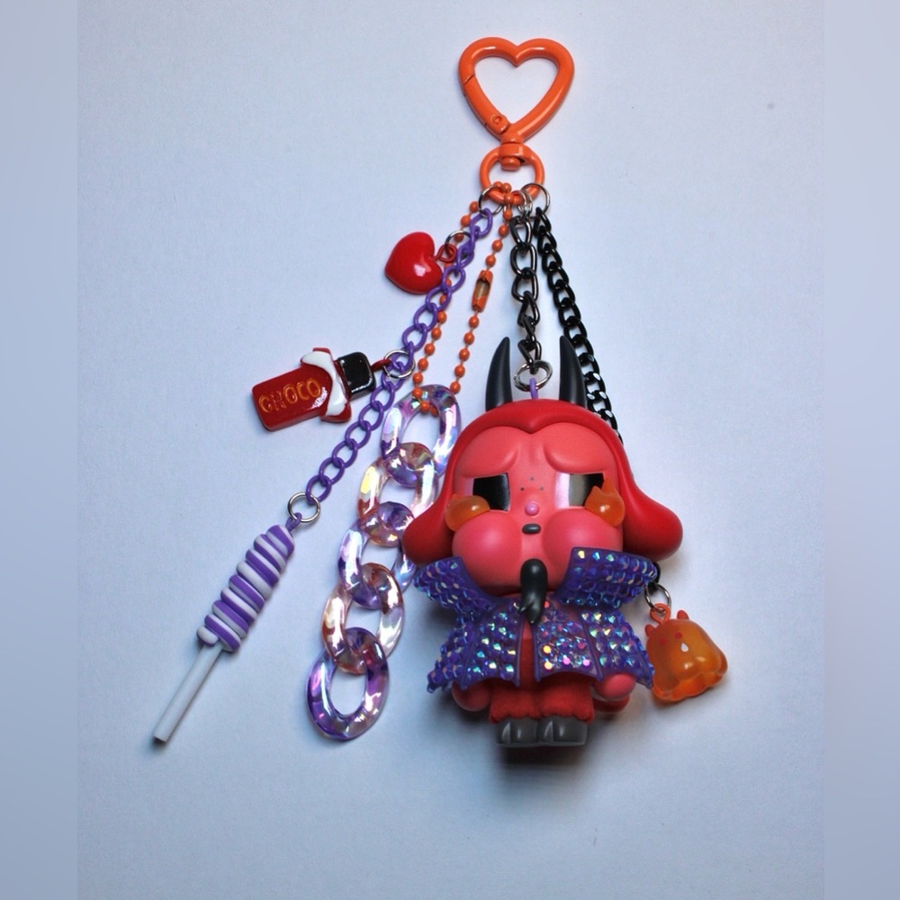 Cry Baby Monster Tears Bag Charm / Keychain - Burn Baby Burn